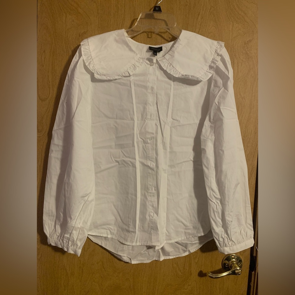 Who What Wear Baby Doll Collared Shirt
